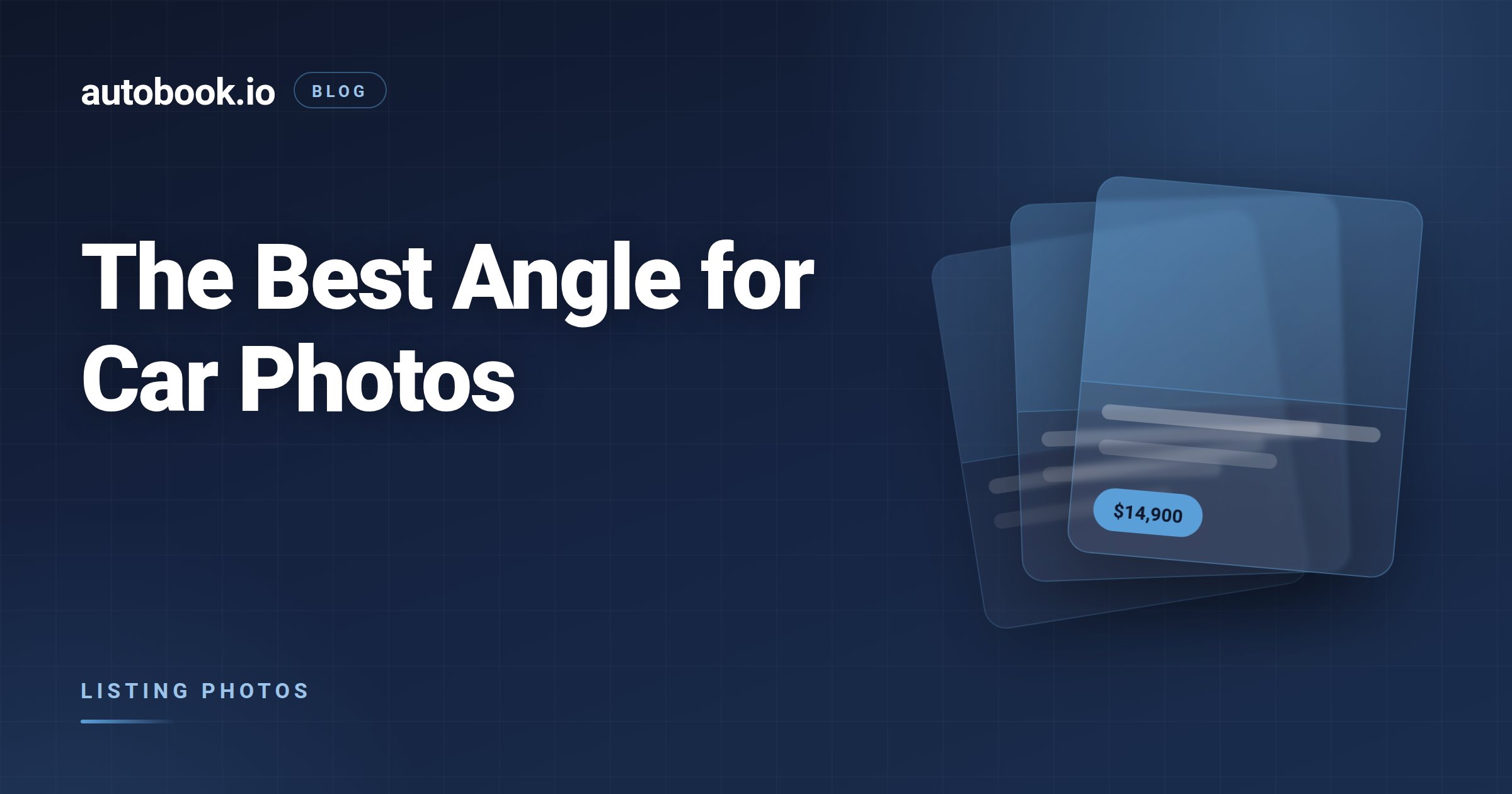 Best Angle to Photograph a Car for Sale on Marketplace