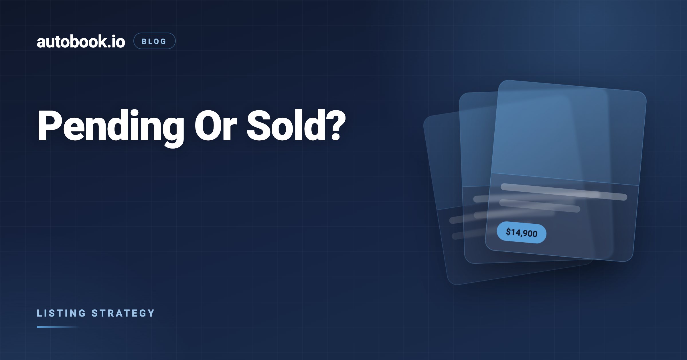 Pending or Sold: What to Mark a Car on Marketplace
