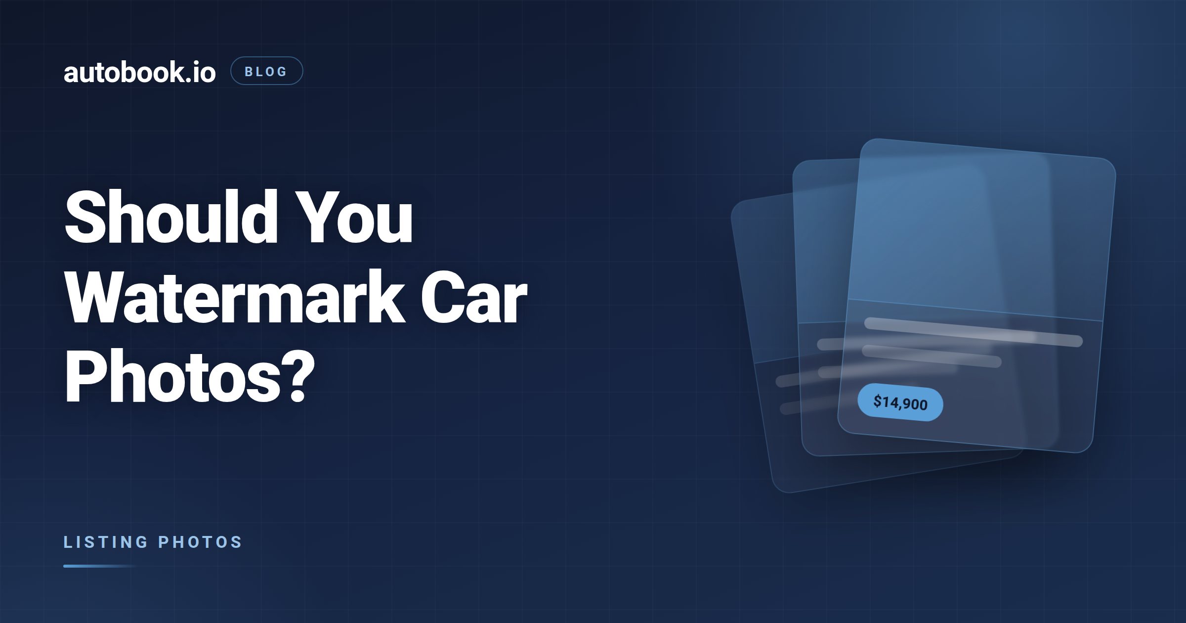 Should Car Dealers Watermark Photos on Marketplace?
